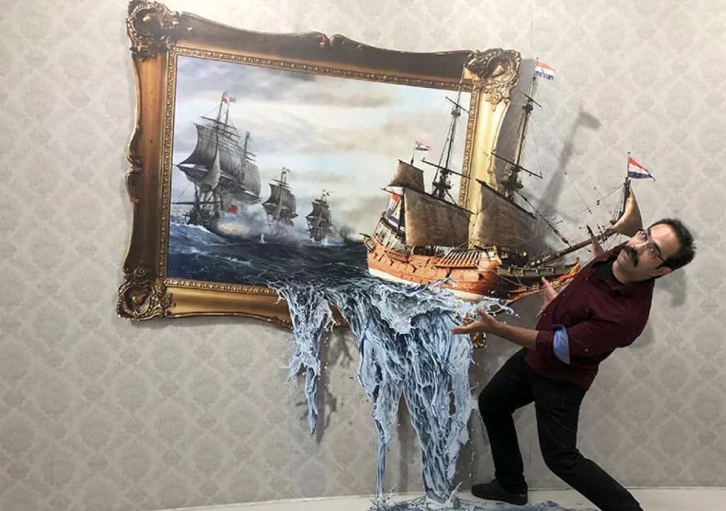 Selfies-and-3D-illusions-painting