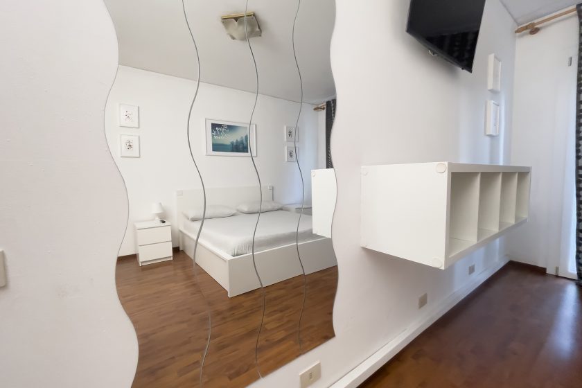Stanza da letto matrimoniale nella casa per vacanze Appartamento Albertina a Padova centro