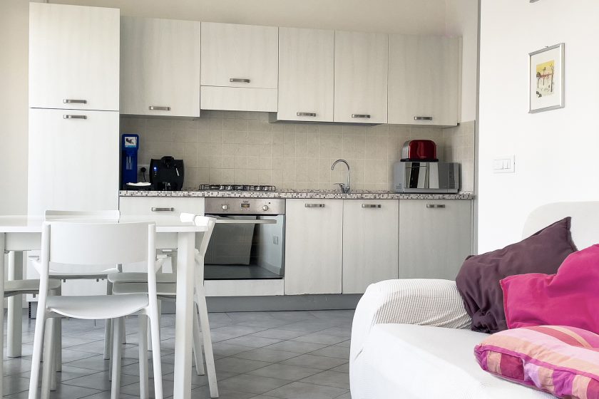 Sitting room and kitchen
