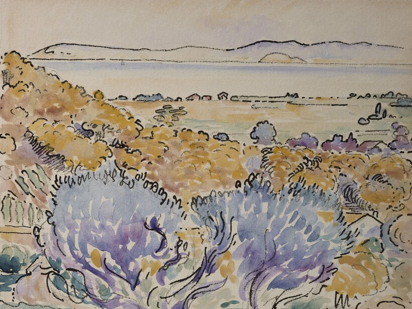 Henri-Edmond-Cross-The-Coast-of-Provence-1908