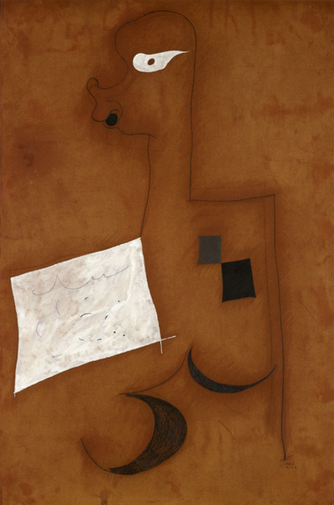 Joan-Miro-Figure-with-White-Rectangle-exhibited-at-the-exhibition-Matisse-Picasso-Modigliani-Mirò