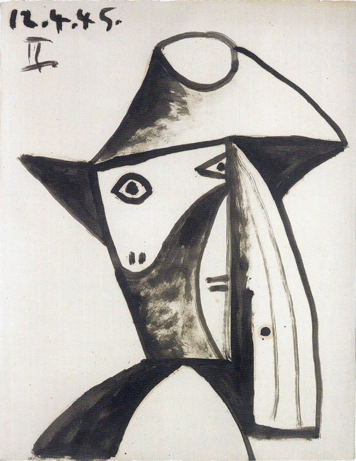 Pablo-Picasso-Woman-with-a-Hat-II-1945
